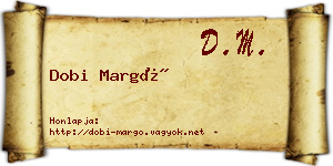 Dobi Margó névjegykártya